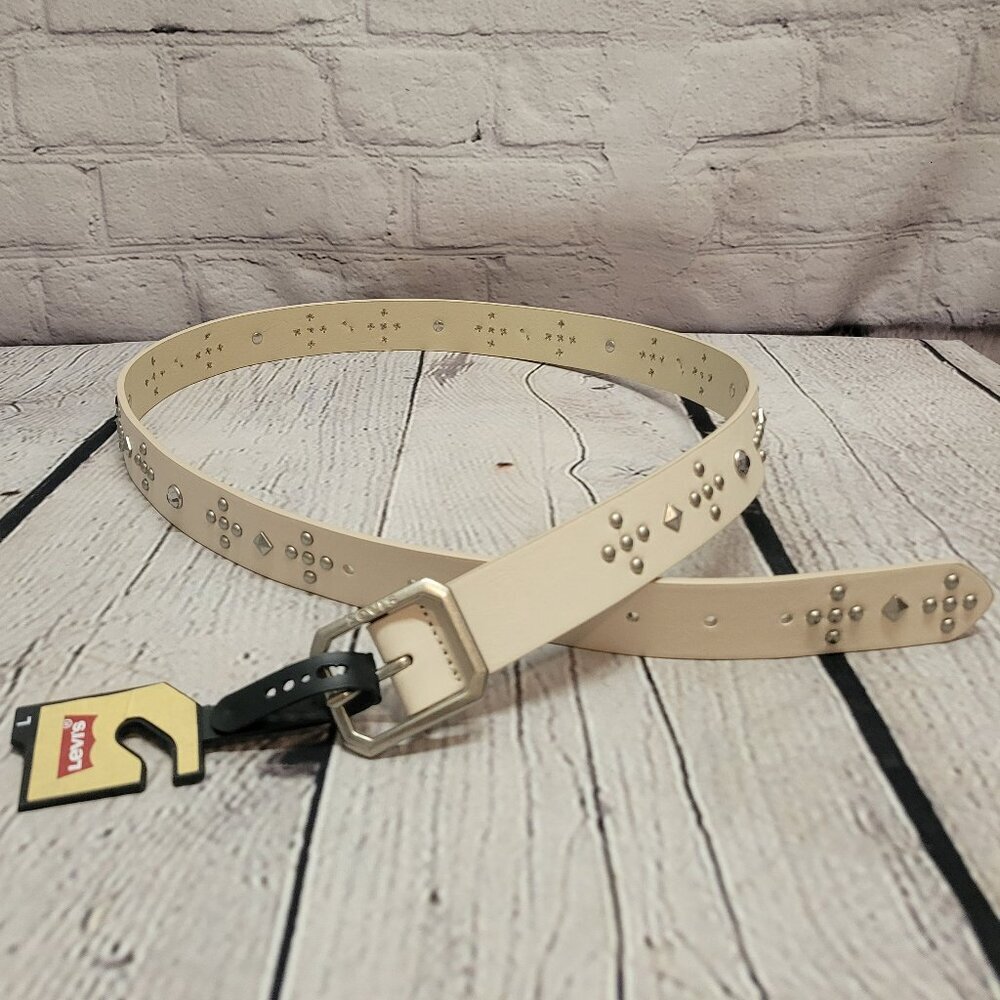 Levi's Women's Western Studded Faux-Leather Belt